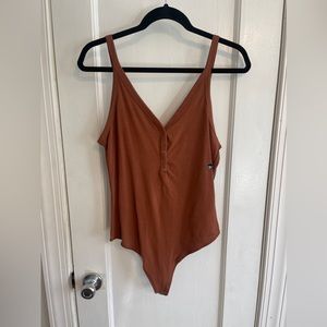 NWT Abercrombie & Fitch Body Suit, size Medium, Burnt Orange